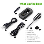 Avantree Handsfree Wireless Headset & Car Bluetooth Receiver 2-in-1, Hands Free Earpiece with Extended Mic for Clear Calling, aptX Wireless Audio Music Adapter with 3.5mm Aux for Car Stereo - Ego