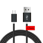 [2pack] 5 Ft Replacement Micro USB Cable,CaseHQ Powerline USB Cord for Amazon Kindle, Kindle Touch, Kindle Fire, Kindle Keyboard, Kindle DX, HD, HDX,8.9", Kindle Paperwhite,Voyage,Echo Dot.etc-Black