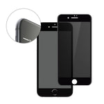 TECHO Privacy Screen Protector for iPhone 8 Plus 7 Plus, Anti Spy 9H Tempered Glass, Edge to Edge Full Cover Screen Protector [Anti-Fingerprint] [Full Coverage] (Black)