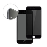 TECHO Privacy Screen Protector for iPhone 8 Plus 7 Plus, Anti Spy 9H Tempered Glass, Edge to Edge Full Cover Screen Protector [Anti-Fingerprint] [Full Coverage] (Black)