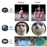 Phone Camera Lens, SEVENKA 6 in 1 Cell Phone Lens Kit with 18X Telescope Lens, Fisheye, Macro, Wide Angle, Kaleidoscope, CPL Lens, Tripod and Shutter for iPhone X XS Max 8 7 6 Plus Samsung Android