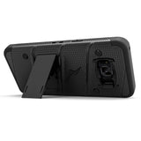 Zizo Bolt Series Compatible with Samsung Galaxy S8 Case Military Grade Drop Tested with Tempered Glass Screen Protector, Holster Black