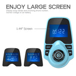 Nulaxy Bluetooth Car FM Transmitter Audio Adapter Receiver Wireless Handsfree Voltmeter Car Kit TF Card AUX 1.44 Display – KM18 Mint Green