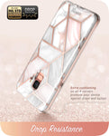 Samsung Galaxy S9 Case, [Built-in Screen Protector] i-Blason [Cosmo] Full-Body Glitter Sparkle Bumper Protective Case for Galaxy S9 (2018 Release) (Marble)
