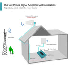 Home Cell Phone Signal Booster for All Carriers 3G 4G LTE - Multi Band Mobile Phone Repeater with 2 Antennas Boost Verizon AT&T Voice and Data Signal Up to 4,500Sq Ft (Band 2/4/5/12/13/17)