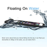Universal Waterproof Case, IFCASE IPX8 Floating TPU Phone Dry Bag Pouch for iPhone Xs Max/XS/XR/X, iPhone 6/7/8 Plus, Samsung Galaxy S10/S9/S8/S10e, Moto G6/E5 Play/E5 Plus - 2 Pack Black