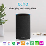 Echo (2nd Generation) - Smart speaker with Alexa - Charcoal Fabric