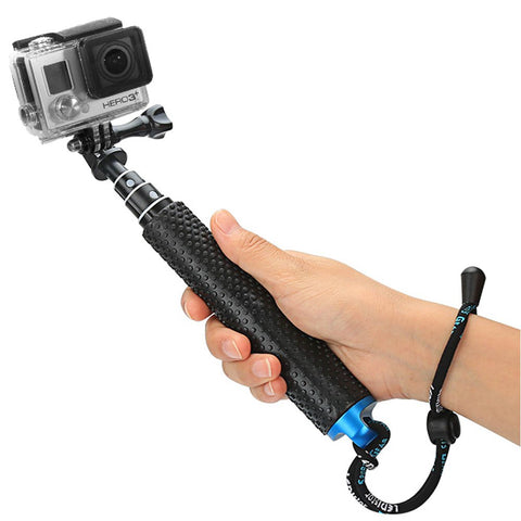 Foretoo Selfie Stick for GoPro,19”Waterproof Hand Grip Adjustable Extension Monopod Pole for Gopro Hero 6 5 4 3+3 2 1 AKASO, Xiaomi Yi,SJCAM SJ4000 SJ5000 SJ6000 (with Wrist Strap and Screw)