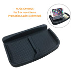 Anti-Slip Car Dash Grip Pad for Cell Phone, Keychains, Sun Glasses,Stand for Navigation Cell Phone (Black)