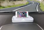 No Slip Car Dashboard Grip Pad,Anti Skid Rubber Automobile Visor Organizer Holder Tray Storage Stand for Sunglasses,Key Chain,Coins,Pens,Cell Phone,GPS Navigator(Silver)