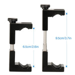ULANZI Metal Phone Tripod Mount with Hot Shoe Mount Smartphone Video Rig Tripod Mount Adapter