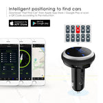 Wireless in-Car Bluetooth FM Transmitter & Car Charger,Radio Adapter Hands-Free Car Kit, Car MP3 Player with Dual USB Port Supports SD Card (BT69Black)