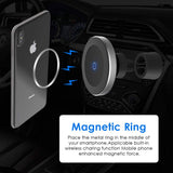 Funxim Magnetic Wireless Car Charger W5, Air Vent and Dashboard Mount Holder Cradle Qi Standard Compatible with Any Qi Enabled Smartphone