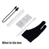 Stylus Pen, XIRON Active Stylus Pens for Touch Screens, 1.5mm Fine Point Smart Digital Pencil Compatible iPad and Most Tablet with Anti-Fouling Glove, Good for Drawing and Writing on iPad, White