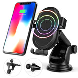 dodocool Wireless Car Charger Mount 3 in 1 Qi Car Mount Gravity Phone Holder Car Cradle Air Vent Dashboard for iPhone X/Xs/Xs Max/XR/8/8 Plus, Samsung Galaxy S10/S10+/S9/S9+ and More