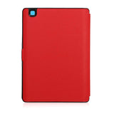 kwmobile Origami Case for Kobo Aura ONE - Ultra Slim Fit Premium PU Leather Cover with Stand - Red