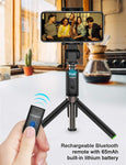 Yoozon Selfie Stick Bluetooth, Extendable Selfie Stick with Wireless Remote and Tripod Stand Selfie Stick for iPhone Xs MAX/XR/XS/X/8/8 Plus/7 Plus/Galaxy S9/S9 Plus/Note 8/S8/S8 Plus (Black-Green)