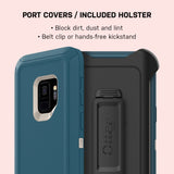 OtterBox Defender Series Case for Samsung Galaxy S9 - Frustration Free Packaging - Big SUR (Pale Beige/Corsair)