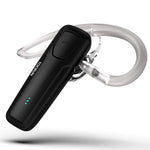 TOORUN Bluetooth Headset 10 Hours Playing Time with Voice Reminder and Noise Cancelling Mic Compatible with Android and iOS Smart Phones-Black