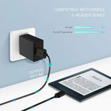 USB Wall Charger for Kindle, AGPTEK 9W Power Adapter Compatible with All-New Kindle Paperwhite, Kindle Oasis, Kindle Fire Tablets, Fire TV Stick, Kindle Voyage E-Reader, HD 8 10 Tablet, Black