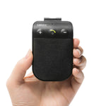 Bluetooth Hands Free Car Kit, SUNITEC Bluetooth HandsFree Car Speakerphone with Vibration Sensor AUTO Power ON Support GPS, Music, Wireless for Cell Phone, iPhone X/8/Plus Samsung [2 Year Warranty]