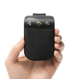 Bluetooth Hands Free Car Kit, SUNITEC Bluetooth HandsFree Car Speakerphone with Vibration Sensor AUTO Power ON Support GPS, Music, Wireless for Cell Phone, iPhone X/8/Plus Samsung [2 Year Warranty]