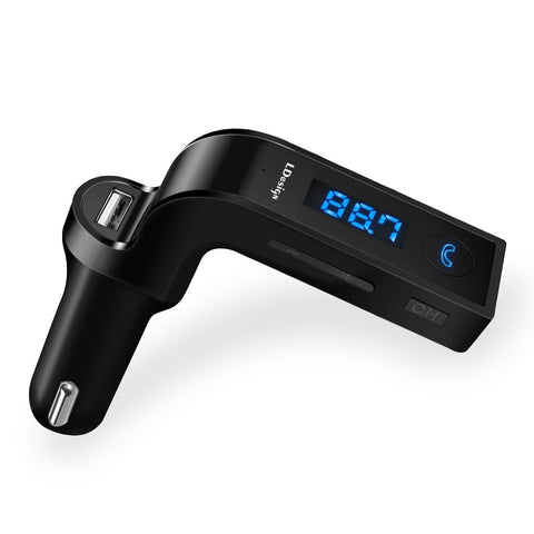 FM Transmitter, LDesign Bluetooth Wireless in-Car FM Radio Adapter Car Kit with Hand Free Call | Stereo 4 Modes Music Play | TF Card &U-Disk Reading Applicable for All Smart Phones -Black