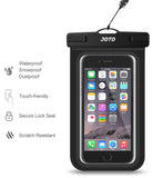 Universal Waterproof Case, JOTO CellPhone Dry Bag Pouch for Apple iPhone 6S, 6, 6S Plus, SE, 5S, Samsung Galaxy S7, S6 Note 7 5, HTC LG Sony Nokia Motorola up to 6.0" diagonal -Black