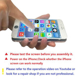 Screen Replacement for iPhone 6s Plus White 3D Touch Screen LCD Digitizer Replacement Frame Display Assembly Set with Repair Tool Kits(6s Plus, White)