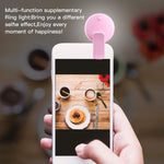 Ring Light, Selfie Ring Light，Rechargeable LED Selfie Ring Light with 3 Modes Dimmable Clip Ring Lights for Camera Phone Tablets Laptop（Rose Pink
