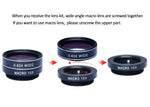 Apexel 5 in 1 Camera Lens Kit - Telephoto + Fisheye + Wide Angle & Macro + Wireless Shutter with Mini Tripod + Phone Holder for iPhone X/8/7/6/6s Plus Samsung Galaxy S8/S7 Plus Andriod Phone
