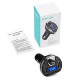 Criacr [Upgraded Version] Bluetooth FM Transmitter for Car, Wireless FM Radio Transmitter Adapter Car Kit, Dual USB Charging Ports, Hands Free Calling, U Disk, TF Card MP3 Music Player