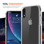 iPhone XR Case, Trianium Clarium Case Compatible Apple iPhone XR (2018)[6.1" ONLY] TPU Cushion Protection and Hybrid Rigid Clear Back Cover [ Work w/Most Screen Protector] - Clear