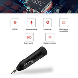 ihens5 Aux Bluetooth Adapter,Mini Wireless Car Bluetooth Receiver Headphone Adapter Handsfree Car Kit BT V4.1 A2DP with Built in Mic 3.5mm Jack for Home Audio Stereo System Headphone Speaker