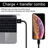 Peceony iPhone Charger MFi Certified Lightning Cable,5Pack (3FT 3FT 6FT 6FT 10FT) Extra Long Nylon Braided USB Fast Charging&Syncing Cord Compatible with iPhone Xs MAX/XR/X/8 Plus/7 Plus [Black]