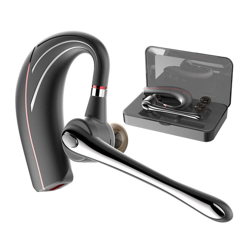 Bluetooth Headset, HandsFree Wireless Earpiece V5.0 with Mic for Business/Office/Driving Call [New Version]