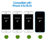 JETech Screen Protector for iPhone SE 5s 5c 5, Tempered Glass Film, 2-Pack
