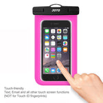 JOTO Universal Waterproof Pouch Cellphone Dry Bag Case for iPhone XS Max XR XS X 8 7 6S Plus, Samsung Galaxy S9/S9 +/S8/S8 +/Note 8 6 5 4, Pixel 3 XL Pixel 3 2 HTC LG Sony MOTO up to 6.0" – Magenta