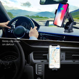 Heiyo Wireless Car Charger Mount, Auto-Clamp Cradle, Qi Charging Holder, Windshield & Air Vent, 10W Compatible for Samsung S9/S9+/S8/Note 8, 7.5W Compatible for iPhone Xs Max//Xs/XR/X 8/8 Plus(Black)