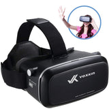 Virtual Reality Headset 3D VR Glasses by Voxkin – High Definition Optical Lens, Fully Adjustable Strap, Focal and Object Distance – Perfect VR Headset for iPhone, Samsung and any Phones 3.5" to 6"