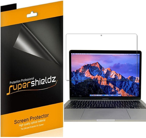 [3-Pack] Supershieldz for Apple MacBook Pro 13 Inch (2016/2017/2018 Model) Touch Bar Screen Protector, Anti-Glare & Anti-Fingerprint (Matte) Shield + Lifetime Replacements Warranty