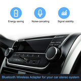 ihens5 Aux Bluetooth Adapter,Mini Wireless Car Bluetooth Receiver Headphone Adapter Handsfree Car Kit BT V4.1 A2DP with Built in Mic 3.5mm Jack for Home Audio Stereo System Headphone Speaker
