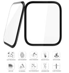 Apple Watch 4 Screen Protector, with Free Clear TPU Case Bundle [i-Blason Clear Case and Two Tempered Glass Screen Protector Combination Pack] [Compatible with Apple Watch Series 4 2018] (44 mm)