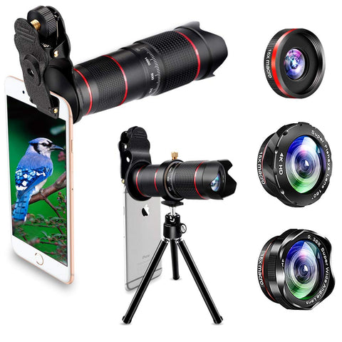 Phone Camera Lens, Best Keiyi 15X iPhone Camera Telephoto Lens kit Double Regulation Lens Attachment with Tripod and Universal Clip Compatible with iPhone X/XS/XS Max/XR/8/7 Plus Samsung Android Phone