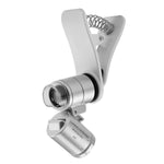 KINGMAS 60X Clip-On Microscope Magnifier Universal Lens with LED/UV Lights for iPhone 7 6s 6, Samsung, LG and More Smartphones