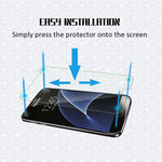 [3-Pack] Galaxy S7 Clear Tempered Glass Screen Protector [Anti-Bubble][9H Hardness] Screen Protector Screen Protector Compatible with Samsung Galaxy S7