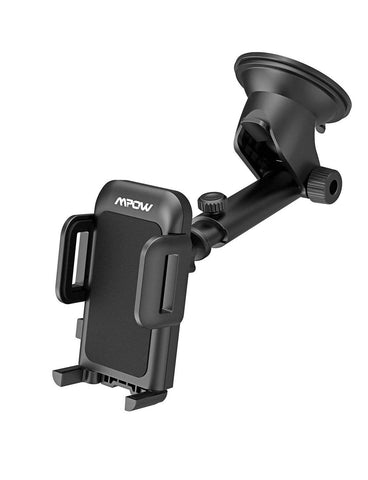 Mpow Upgrade Dashboard Car Phone Mount,Adjustable Windshield Holder Cradle with Strong Sticky Gel Pad Compatible iPhone Xs MAX/XS/XR/X/8/8Plus/7/7Plus/6s/6P/5S, Galaxy S6/S7/S8/S9, Google, Huawei etc