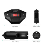 AUKEY FM Transmitter, Radio Adapter Car Kit with USB Car Charger, Compatible with iPhone 6 / 6 Plus / 6S / 6S Plus / Galaxy S8 / S8 Plus / S7 / S7 Edge