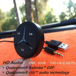 Aston SoundTek A1+,Excellent Sound,Support AAC Codec,Multi-Point, Auto On,Aux Bluetooth Car Kits,Bluetooth Receiver,Voice Assistant, Crystal Car Handsfree,Backlight Buttons,Music Stream for Car Audio