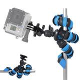 AVAWO Universal 12" Inch Flexible Tripod Wrapable Leg Quick Release Plate for GoPro, iPhone 7 6 6S Plus 5S Samsung note S7 S6 Smartphone + GoPro Tripod Mount + Cell Phone Tripod Adapter